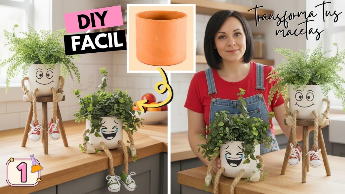 DIY macetas divertidas